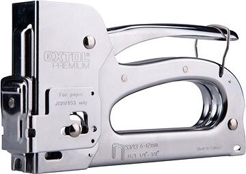 EXTOL PREMIUM pištoľ zošívacia/sponkovacia 3-funkčná, 6 – 12 mm, vrátane 100 ks spôn, 8851105