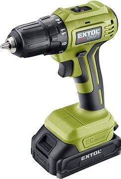 EXTOL CRAFT vŕtací skrutkovač aku, BRUSHLESS, 20V Li-ion, 2× 2 Ah, 402450