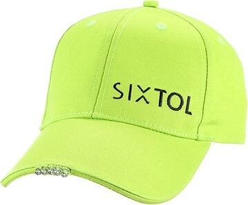 SIXTOL Šiltovka s LED svetlom B-CAP 25 lm, nabíjacia, USB, uni veľkosť, fluorescenčná zelená