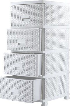 Zásuvková komoda MEGA PLAST MP1335 biela