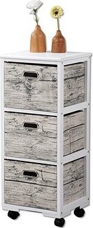 Kesper Pojazdný regál s 3 boxmi, biely