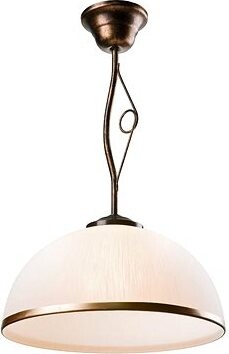 Brilagi LED Luster na tyči ANTICO 1× E27 60 W bronz, patina, čierny