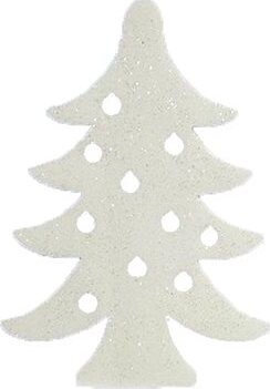 LAALU Vianočná dekorácia – penový stromček s glitrami 40 × 29 cm