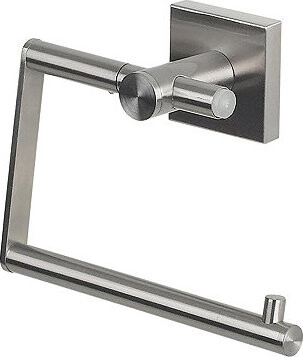 Spirella Nástenný držiak na toaletný papier NYO, kefovaná nehrdzavejúca oceľ, 14 cm