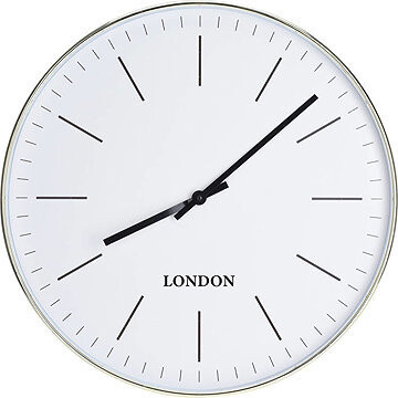 Home Styling Collection Nástěnné hodiny do kuchyně, minimalistický ciferník, průměr 50 cm