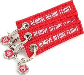 RBF ORIGINAL Remove Before Flight 3 ks červené mini