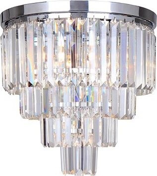 Brilagi LED Krištáľové stropné svietidlo MOZART 5× E14 40 W lesklý chróm