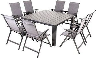 DOPPLER Súprava záhradného nábytku PRATO YELMO Alu 8 + 1
