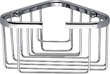 Nimco Polica do kúpeľne a sprchy drôtená rohová – kov Open OP-108N-26