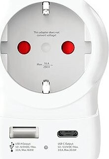 SKROSS cestovní adaptér s USB A+C 20W do Velké Británie, typ G