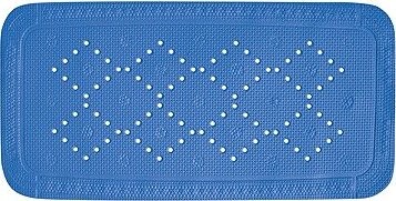 Spirella protiskluzová podložka do vany Alaska, modrá, 71 × 36 cm