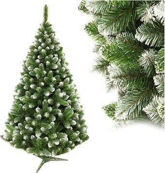 DONOCI Vianočný stromček - borovica s bielymi koncami, 180 × 120 cm