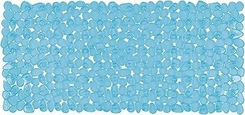 Spirella protiskluzová podložka do vany Riverstone, modrá, 75 × 36 cm