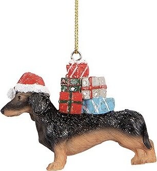 Clayre & Eef Ozdoba jezevčík s čepicí