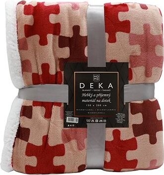 Home Elements Mikroflanelová deka s barančekom Puzzle