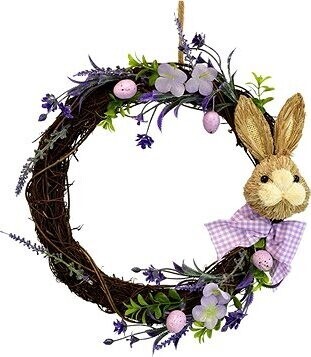 DOMMIO Prútený veniec so zajačikom priemer 30 cm