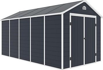 ROJAPLAST Domček záhradný AVE J, sivý 242 × 456 × 239 cm