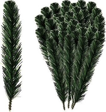 Ruhhy 22513 Umelé smrekové vetvičky 29 cm, 40 ks