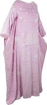 Verk 24307 Fleecová deka s rukávmi hviezdy svietiaca ružová