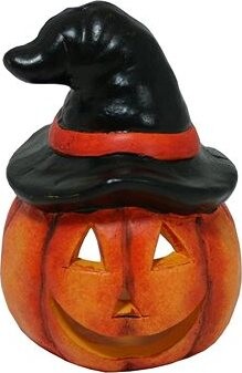 GOBA Svietnik tekvica v klobúku 12 cm
