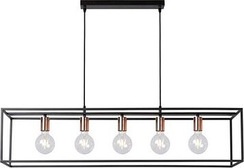 Lucide 08424/05/30 – Závesné svietidlo ARTHUR 5× E27/60 W/230 V
