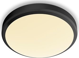 Philips Doris CL257 Kúpeľňové prisadené LED svietidlo 1× 6 W, 600 lm, 2700 K, IP44, 22 cm, čierne