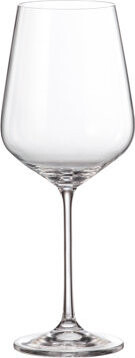 BOHEMIA ROYAL CRYSTAL Súprava pohárov na červené víno Globo 600 ml 4 ks