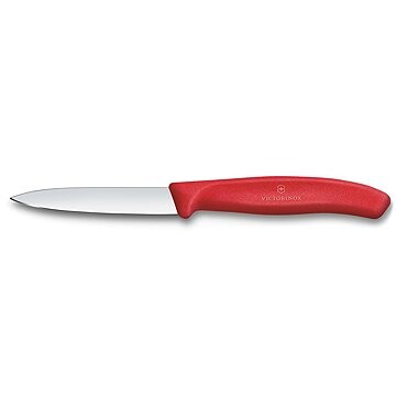 Victorinox Nôž na zeleninu Swiss Classic 8 cm rovný, špicatý, červený