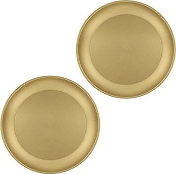 GODAN Plastový tanier zlatý 21 cm, 2 ks