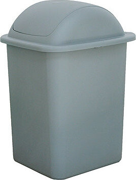 Belli E Forti Výklopný odpadkový kôš FLIP, sivý, plast, 18 l