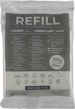 Everbrand Sweden Absodry Duo Family Bag 3, náhradné vrecká do pohlcovača vlhkosti, 4× 300 g