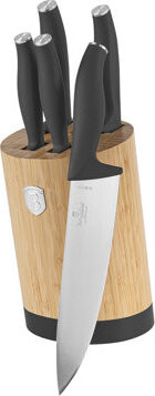 BerlingerHaus Antracit Collection Sada nožů se stojanem BAMBOO 6 ks