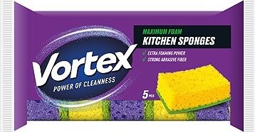 VORTEX Kuchyňské houbičky maximálna pěna 5 ks