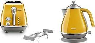 Snídaňová kolekce De'Longhi Icona Capitals - žlutá (KBOC2001.Y & CTOC2103.Y)