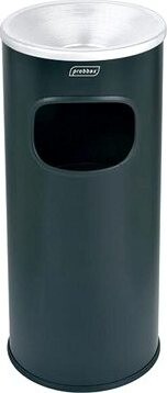 Probbax Koš s popelníkem hliníkový 30 l, černý