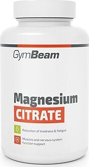 GymBeam Magnézium citrát kapsule 120 kapsúl