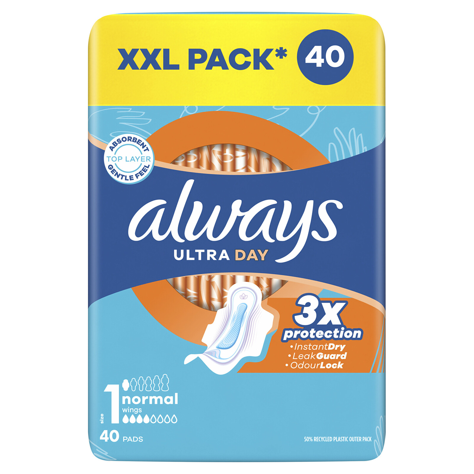 Always Hygienické vložky Ultra Day Normal Quatro 40 ks