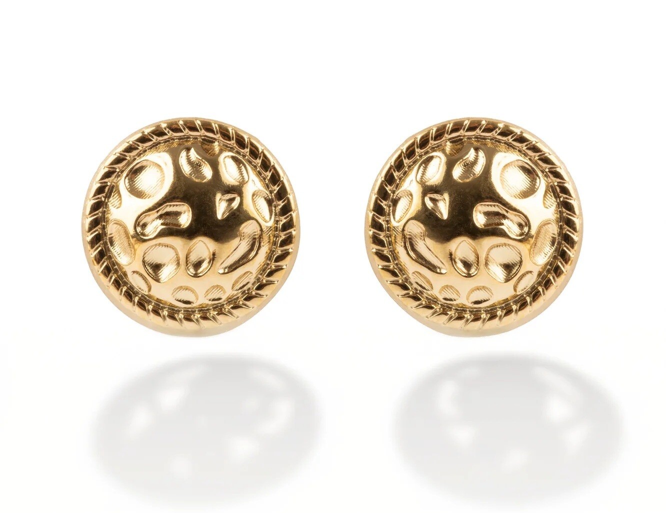 Marc Malone Pozlátené náušnice kôstky Sable MCE250311G