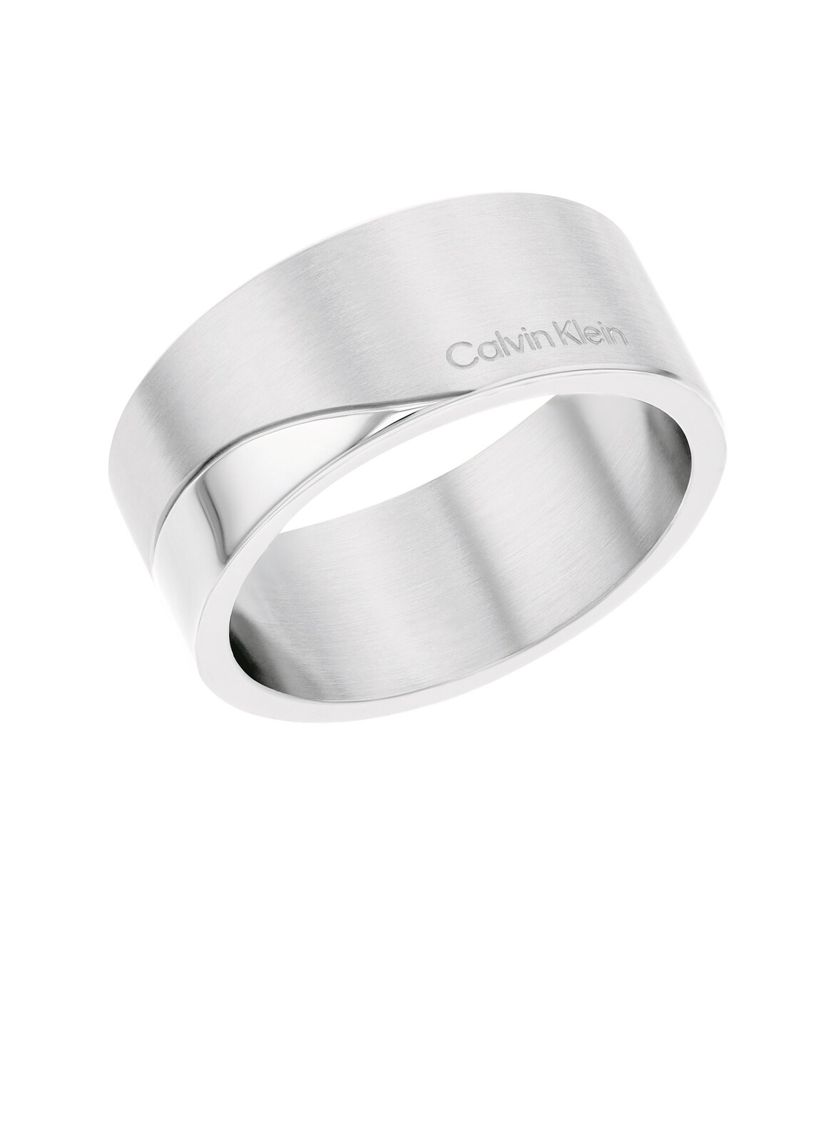 Calvin Klein Elegantný oceľový prsteň Minimal Circular 35000198 54 mm