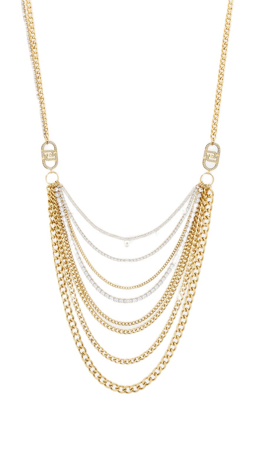 Liu Jo Neprehliadnuteľný vrstvený náhrdelník pre ženy LJ3077