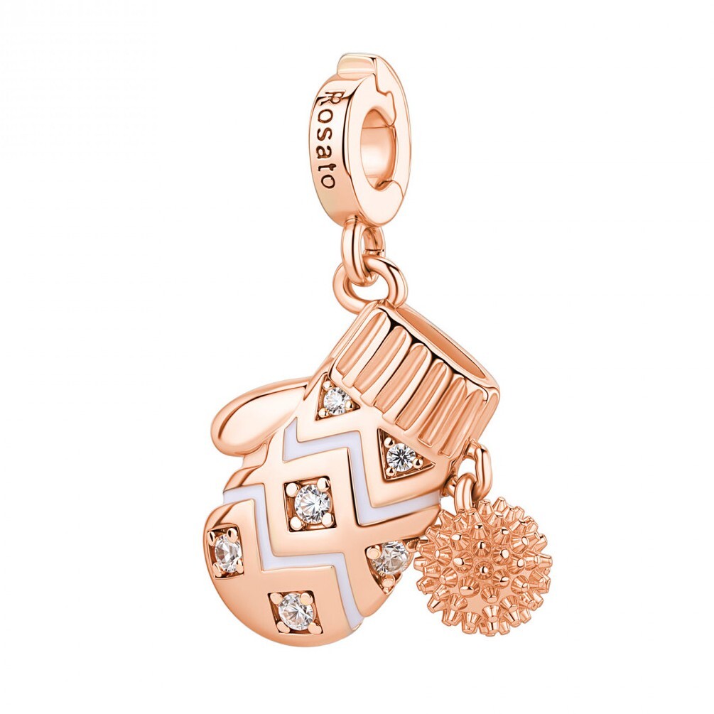 Rosato Pozlátený prívesok Rukavice s čírymi zirkónmi Storie RZ260