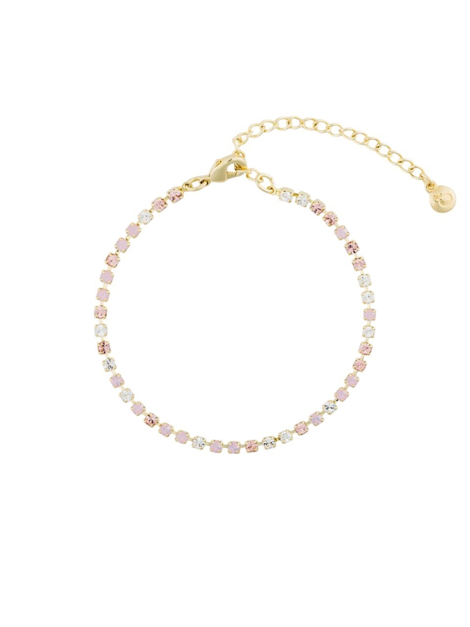 Preciosa Pozlátený tenisový náramok s českým krištáľom Preciosa Skyline Spotlight 2619Y69