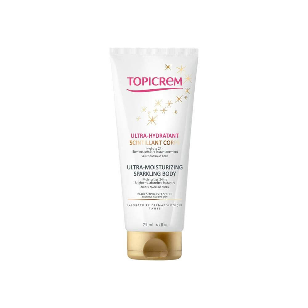 Topicrem Intenzívne hydratačné telové mlieko s trblietkami (Ultra-Moisturizing Sparkling Body) 200 ml