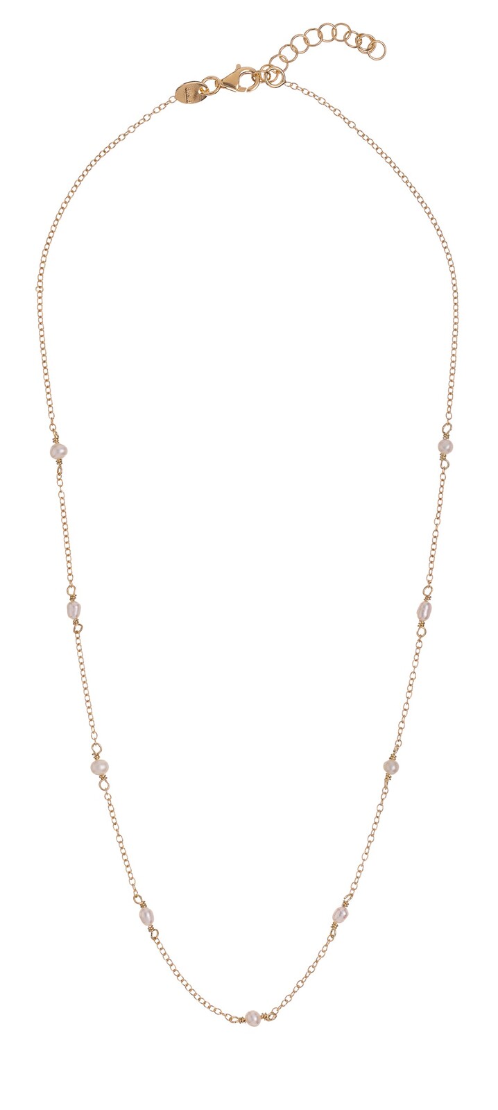 Alisia Pozlátený náhrdelník s pravými perlami AL4419.01.000