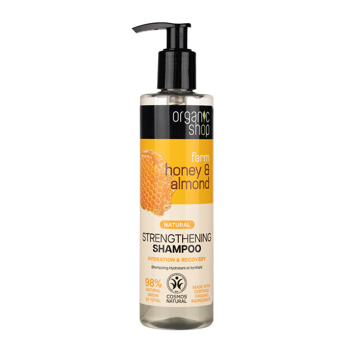Organic Shop Posilňujúci šampón Med a mandle (Strengthening Shampoo) 280 ml