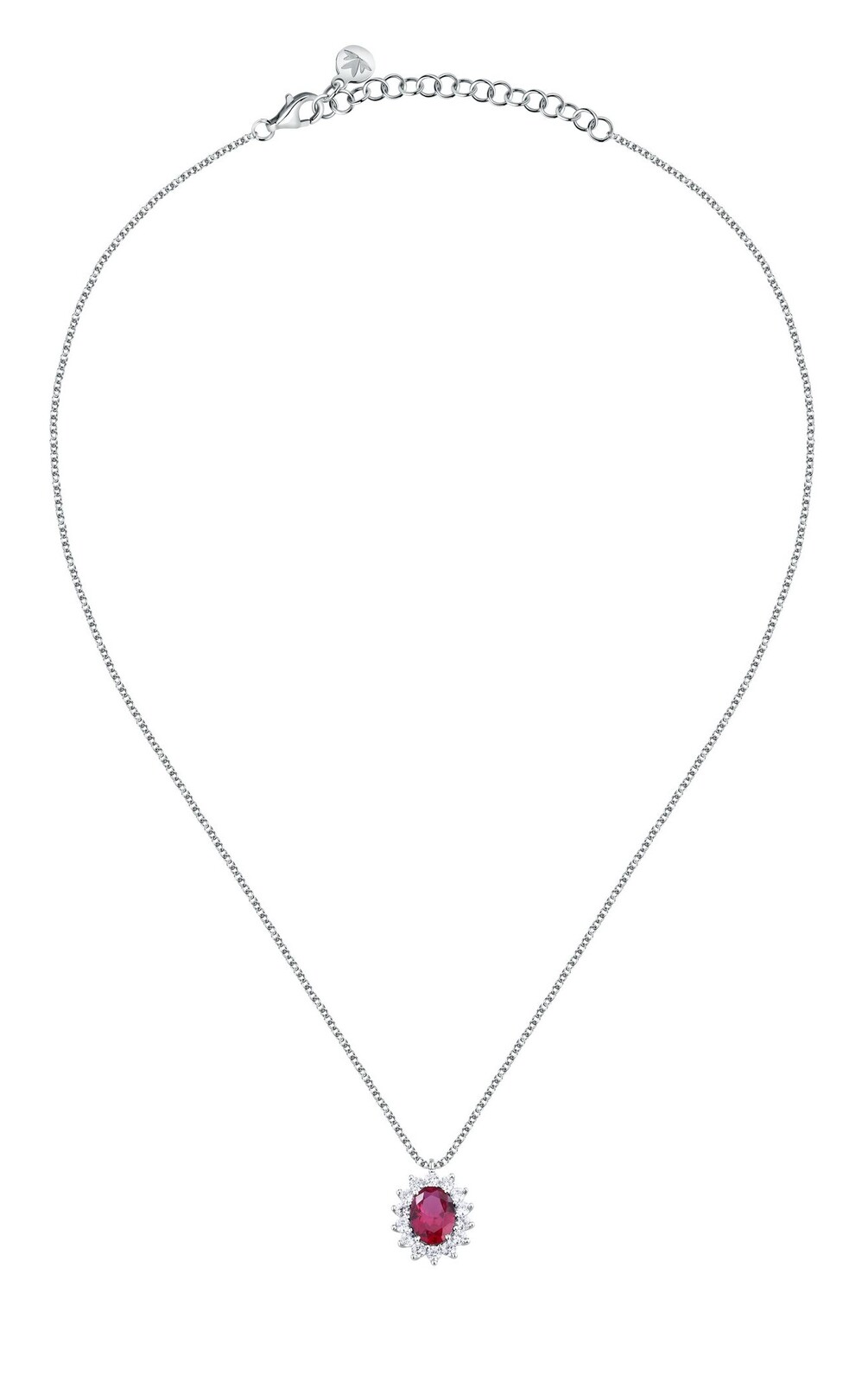 Morellato Elegantný strieborný náhrdelník s fuchsiovým zirkónom Tesori SAIW281