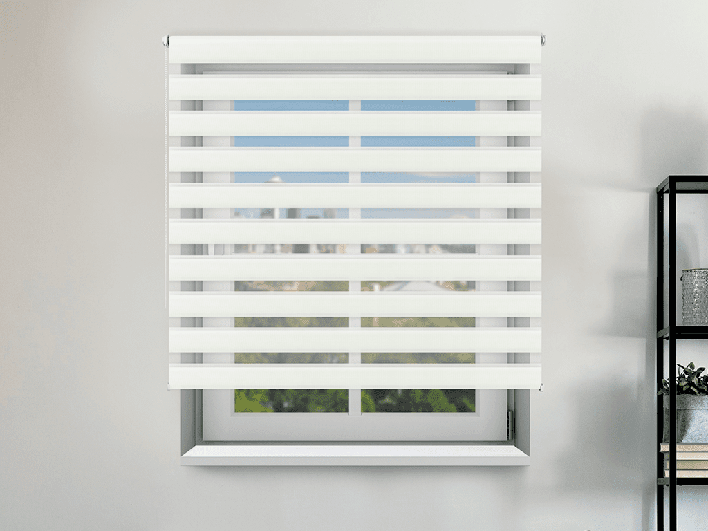 FEXI Roleta Deň a noc, Nature blackout krémová, A 03502 Šírka rolety: 30 cm, Výška rolety: 150 cm, Strana a barva mechanismu: Ľavá - Biela