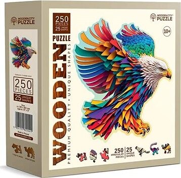 WOODEN CITY Drevené puzzle Bystrý orol 250 dielikov