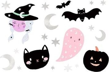 Dočasné tetování čarodějnice 20 ks