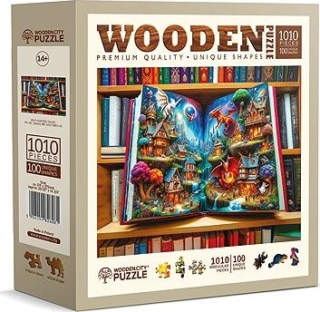 WOODEN CITY Drevené puzzle Čiarové rozprávky 1010 dielikov